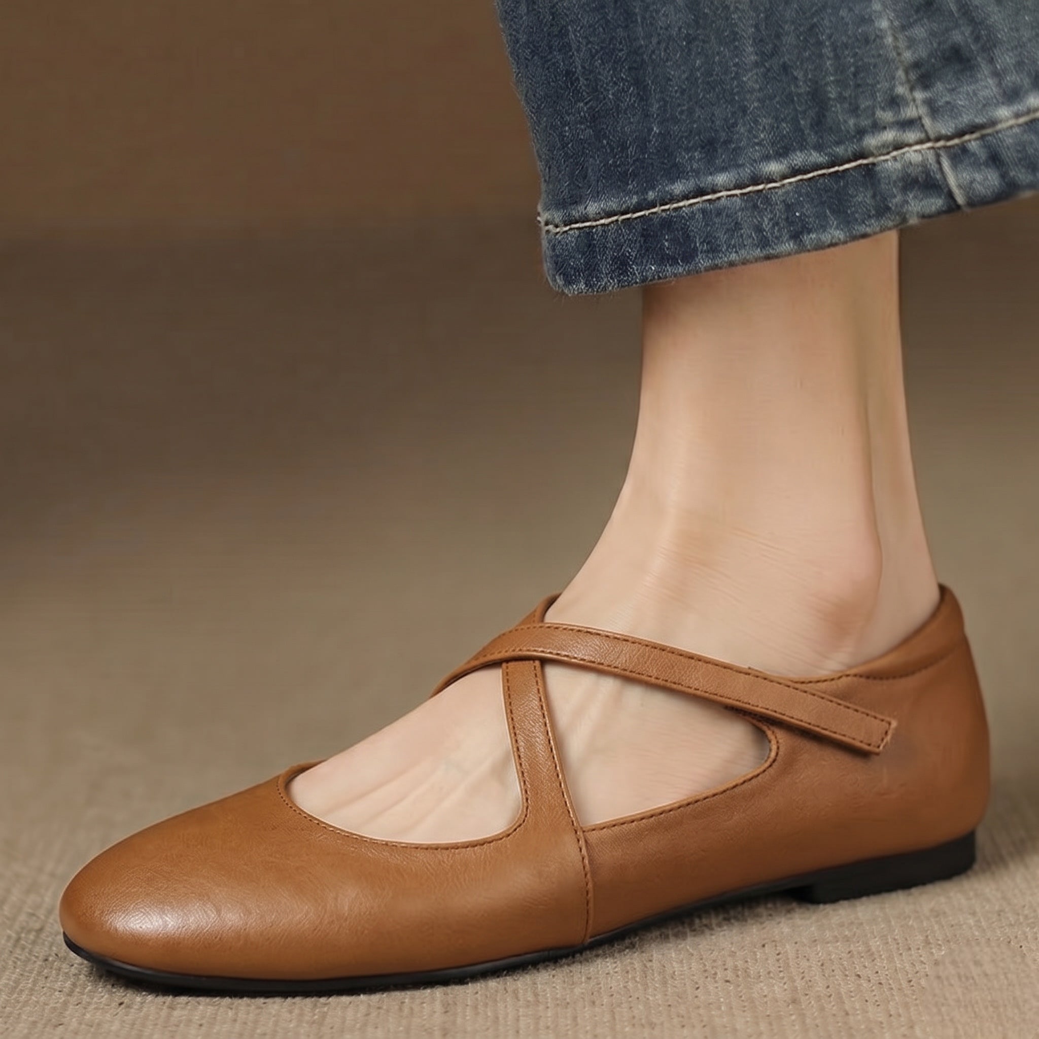 Ada | Genuine Leather Ballet Flats