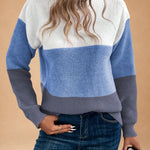 Zoe | Two-Tone Knit Jumper
