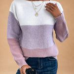 Zoe | Two-Tone Knit Jumper