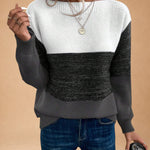 Zoe | Two-Tone Knit Jumper