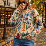 Barbara | Botanical Floral Pattern Cardigan