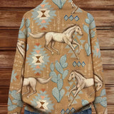 Belinda | Horse and Cactus Pattern Cardigan