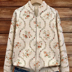 Irene | Delicate Floral Vine Cardigan