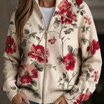 Monica | Vintage Rose Pattern Cardigan