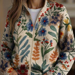 Barbara | Botanical Floral Pattern Cardigan