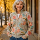 Penelope | Floral Garden Pattern Cardigan