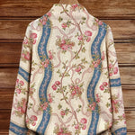 Sabrina | Pink Clematis Pattern Cardigan
