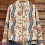 Sabrina | Pink Clematis Pattern Cardigan