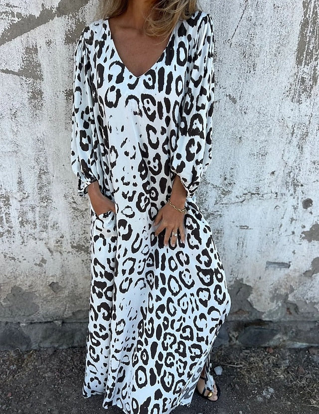 Emmeline | Leopard Print Maxi Dress