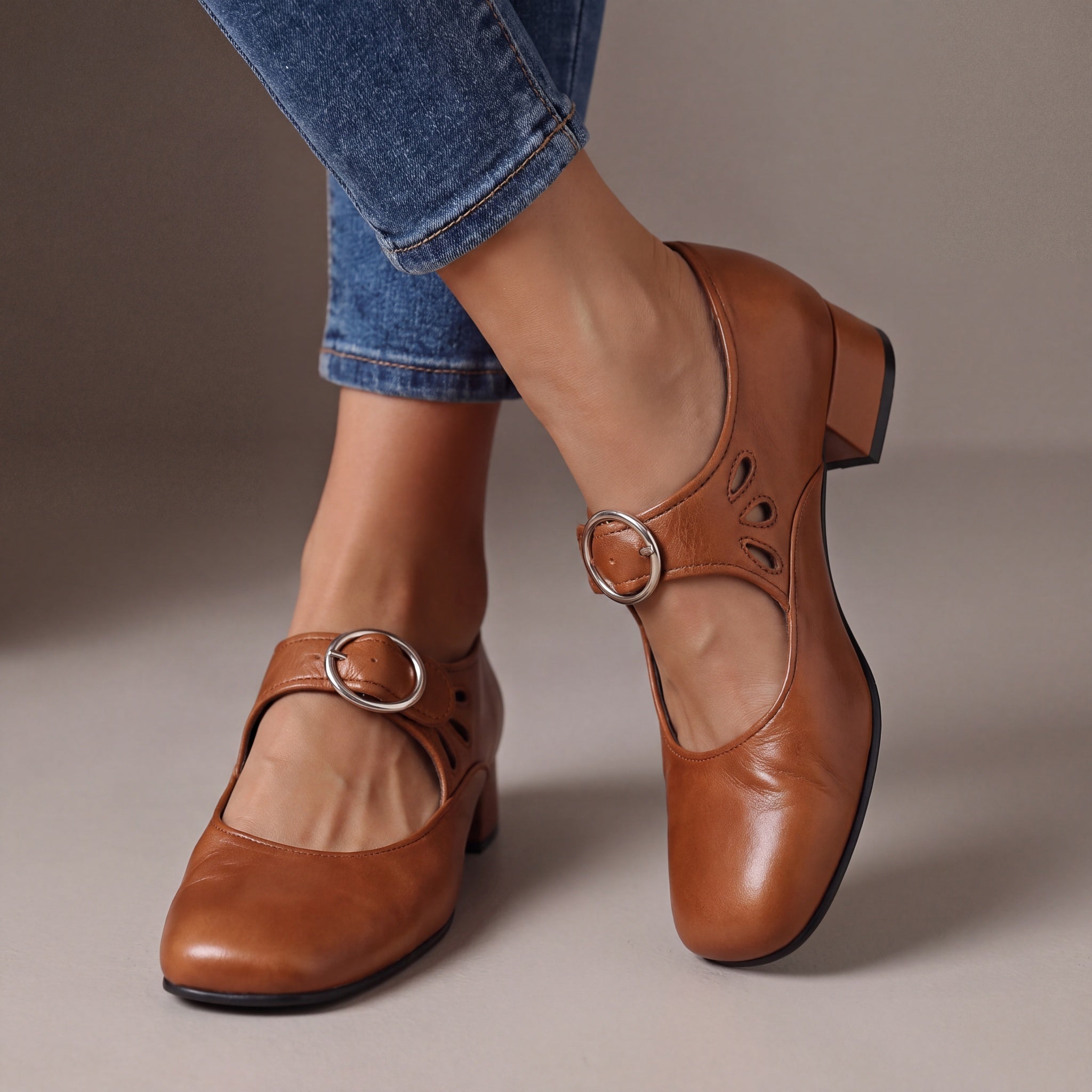 Josephine | Comfortable Leather Mary Janes