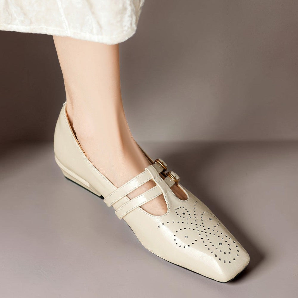 Maisie | Double-Strap Brogue Mary Jane Shoe