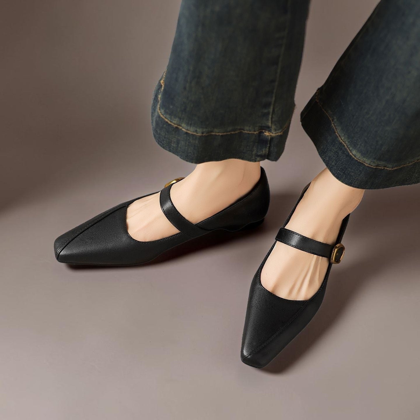 Amy | Panelled Mary Jane Heels