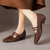 Maisie | Double-Strap Brogue Mary Jane Shoe