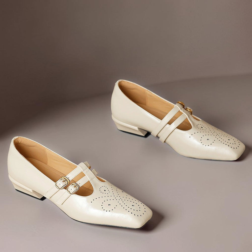 Maisie | Double-Strap Brogue Mary Jane Shoe