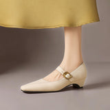 Amy | Panelled Mary Jane Heels