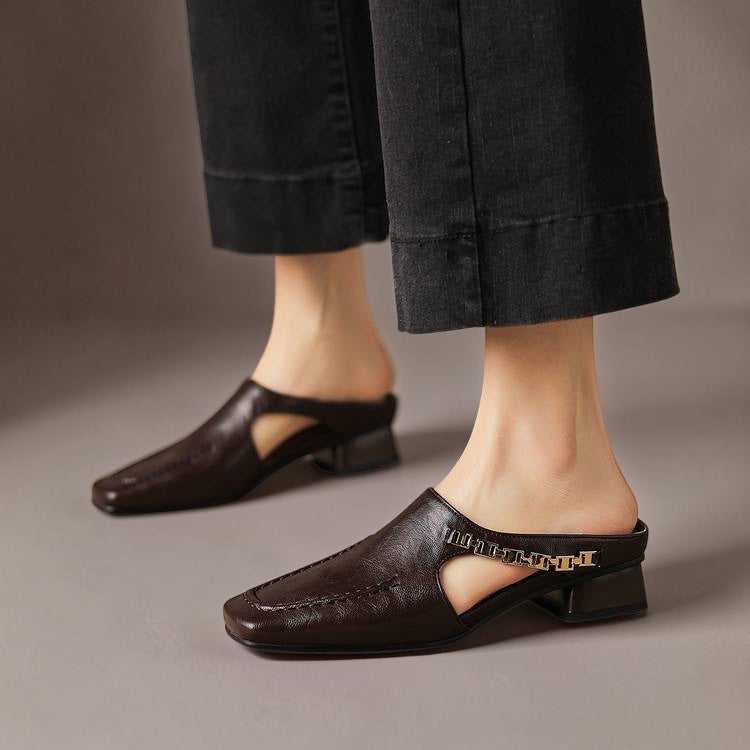 Veronica | Genuine Leather Mules