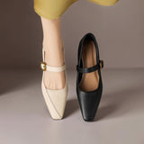 Amy | Panelled Mary Jane Heels