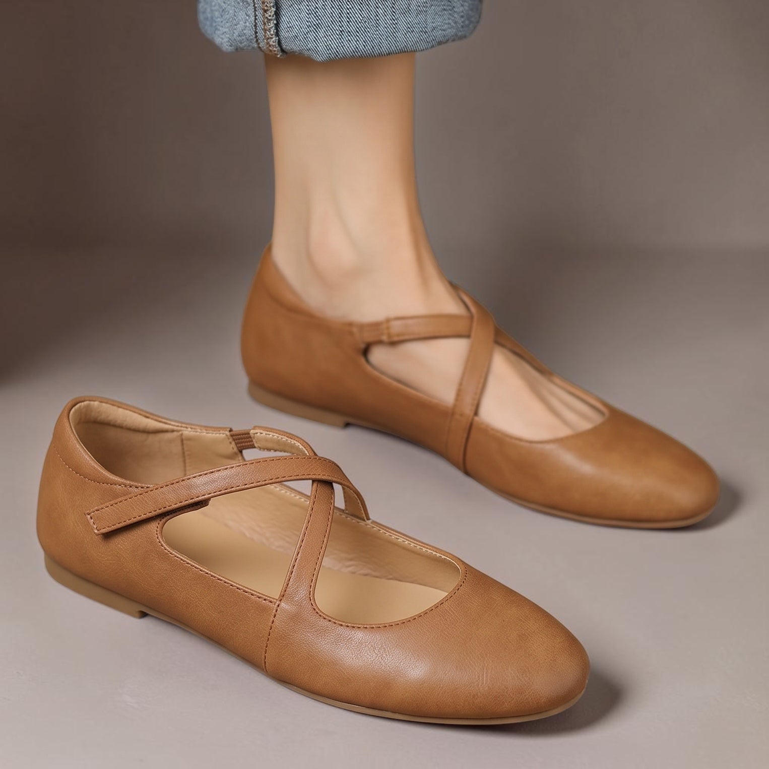Ada | Genuine Leather Ballet Flats